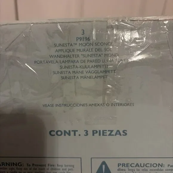 Vintage Partylite SUNESTA Moon Sun Sconce Candle Holder Celestial Whimsy Y2K - Picture 5 of 5